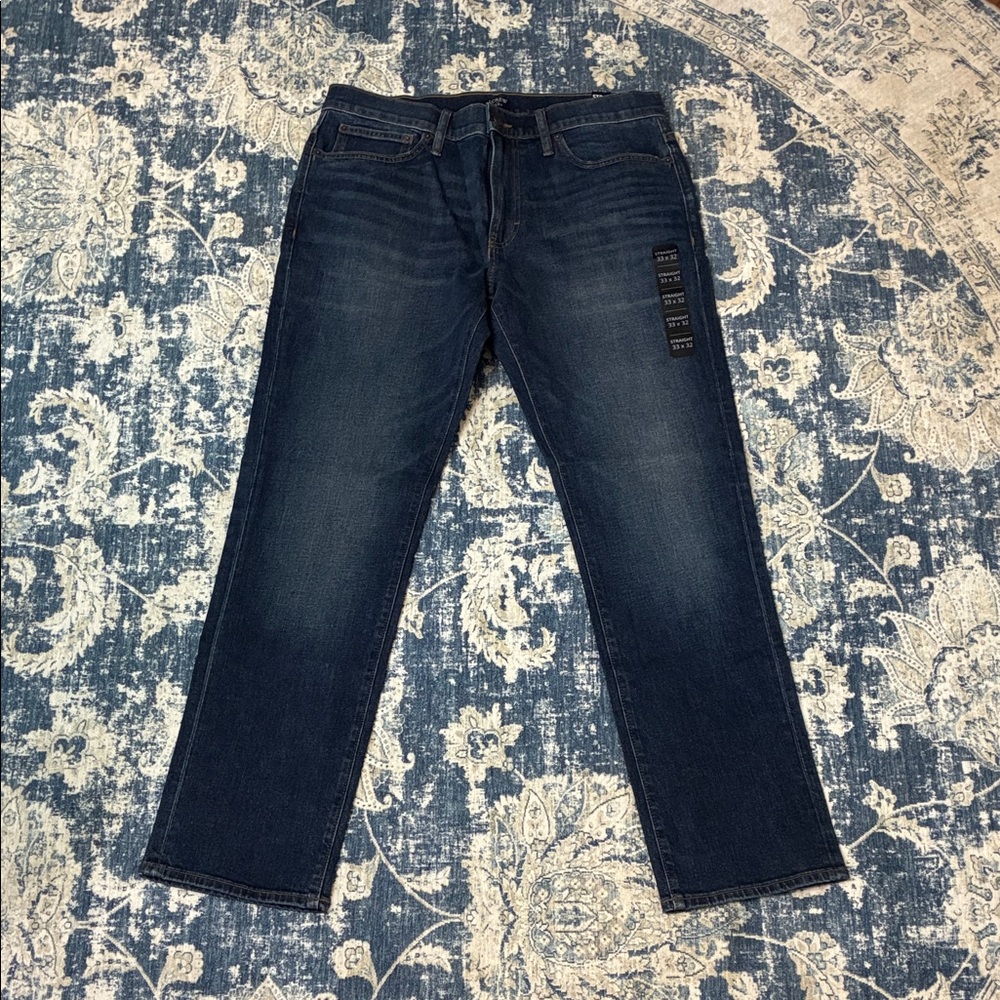 J. Crew Straight Signature Flex 33x32 AZ851 NWT